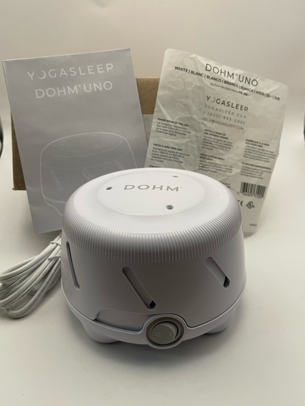 Yogasleep Dohm Uno White Noise Machine Portable Fan NEW White Noise - Picture 2 of 10